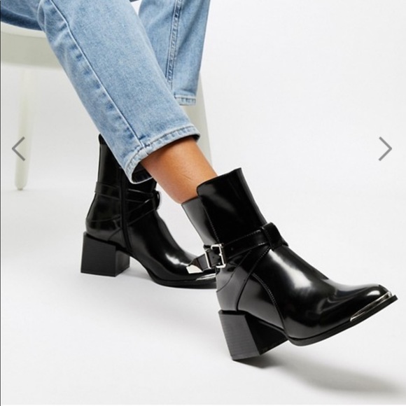 ASOS Shoes - RAID Poppy Black Western Ankle Boot